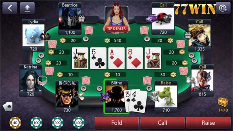 Texas Hold’em phiên bản poker 77win thịnh hành nhất