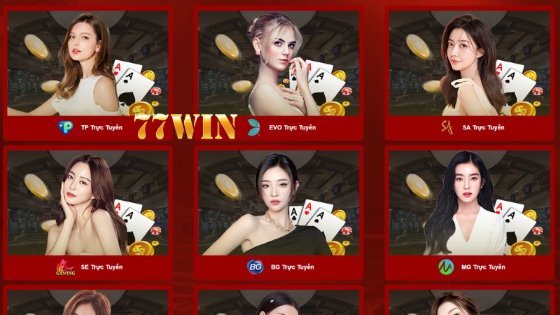 Thông tin giới thiệu về sảnh casino 77win