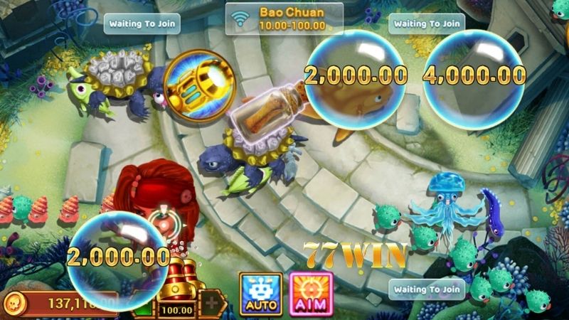 Khám phá kho game bắn cá tại 77win “đỉnh của chóp” 